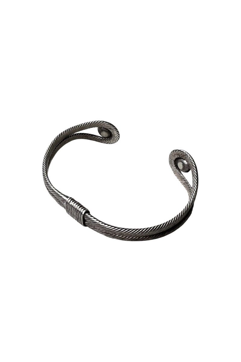 925 SILVER BANGLE W/MALACHITE / SILVER [SIZE: ONE SIZE USED]