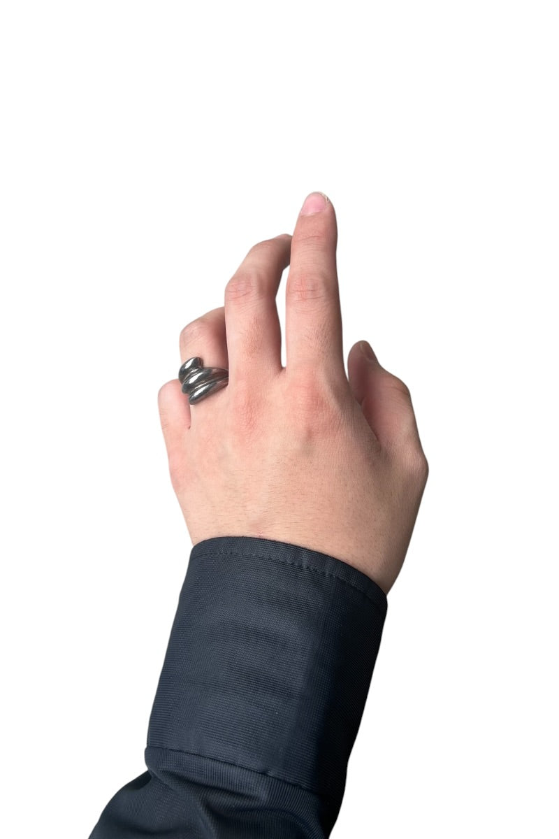 925 SILVER RING / SILVER [SIZE: 15号相当 USED]