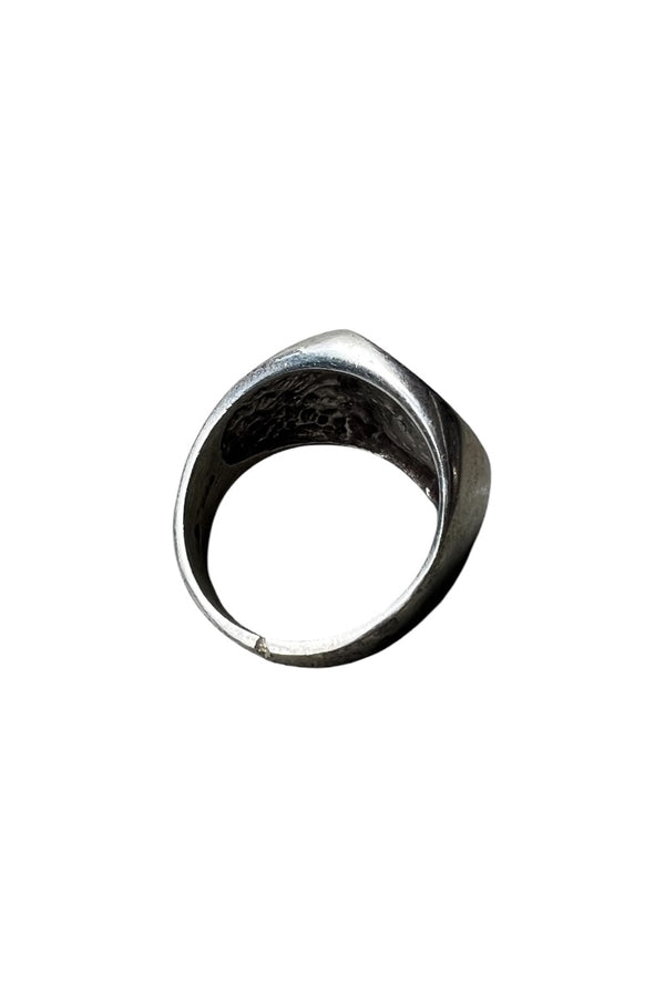 925 SILVER COCOPELLI TIP INLAY RING / SILVER [SIZE: 18号相当 USED]