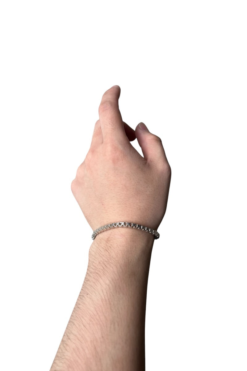 VINTAGE 925 SILVER BRACELET / SILVER [SIZE: ONE SIZE USED]