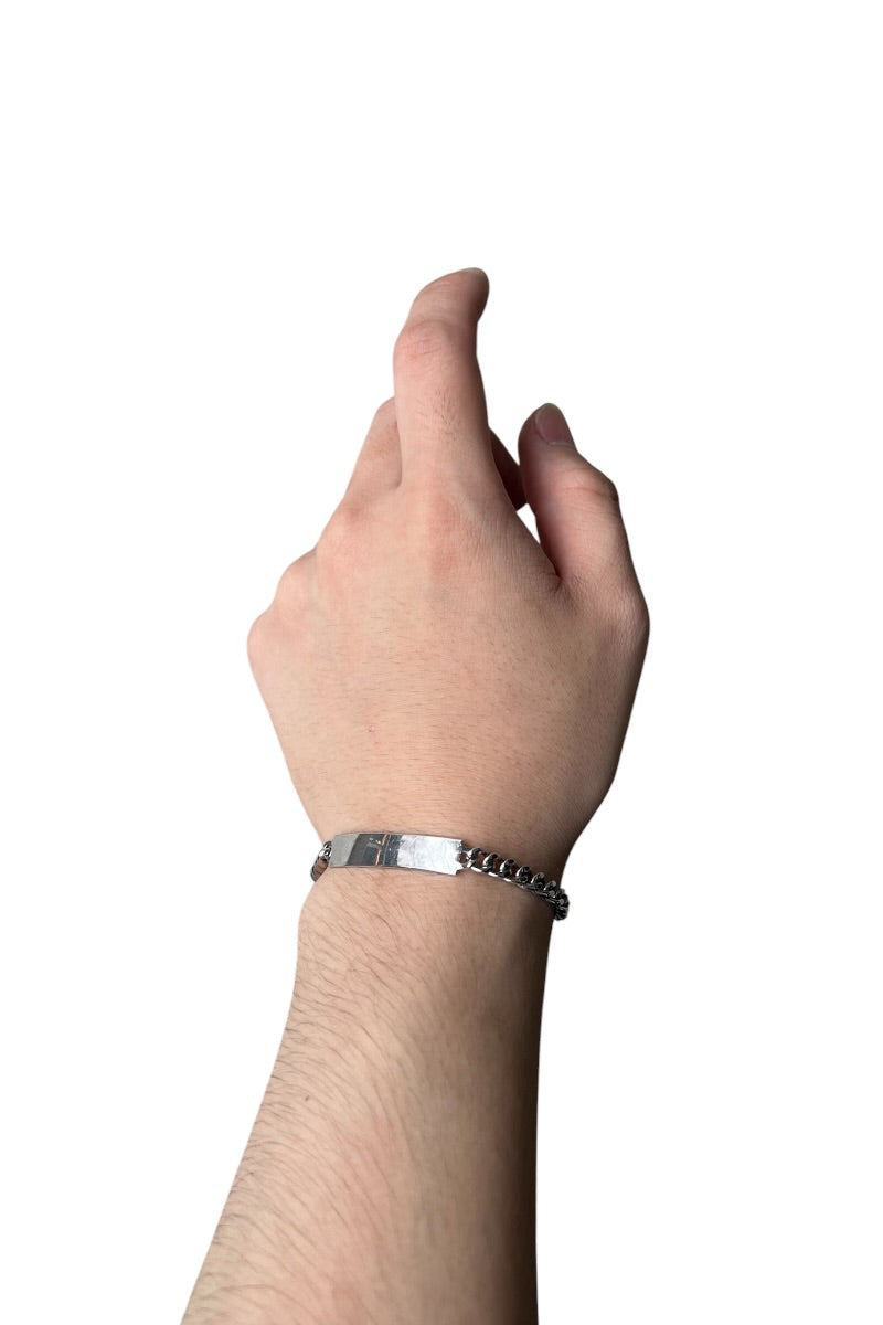 925 SILVER ID BRACELET / SILVER [SIZE: ONE SIZE USED]