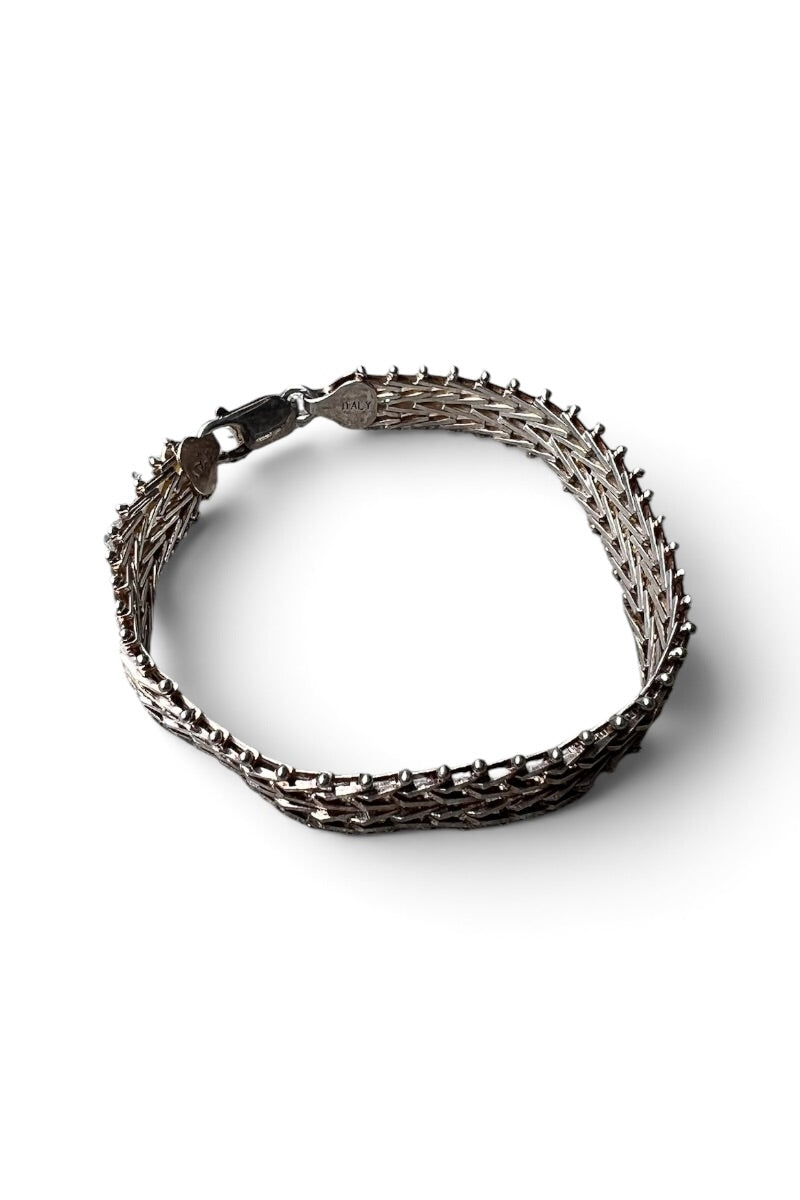 MADE IN ITALY BRACELET / SILVER [SIZE: ONE SIZE USED]