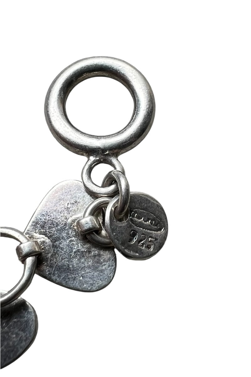 925 SILVER HEART T-BAR BRACELET / SILVER [SIZE: ONE SIZE USED]
