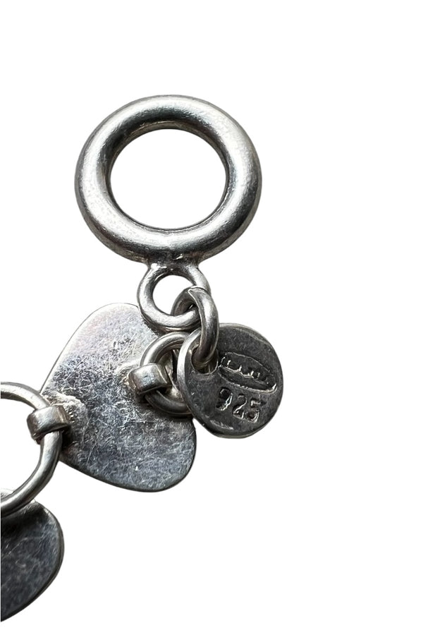 925 SILVER HEART T-BAR BRACELET / SILVER [SIZE: ONE SIZE USED]