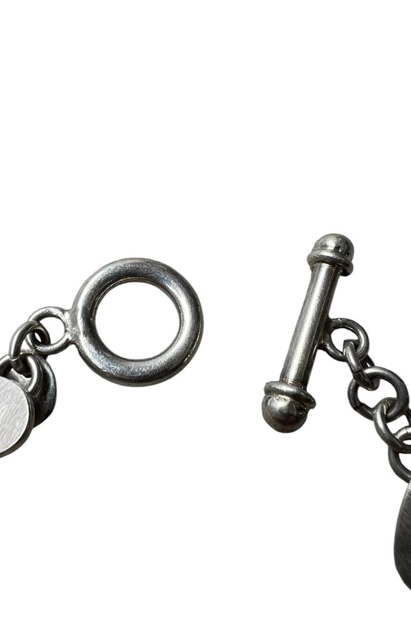 925 SILVER HEART T-BAR BRACELET / SILVER [SIZE: ONE SIZE USED]