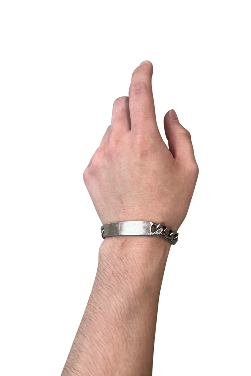STERLING SILVER ID BRACELET / SILVER [SIZE: ONE SIZE USED]