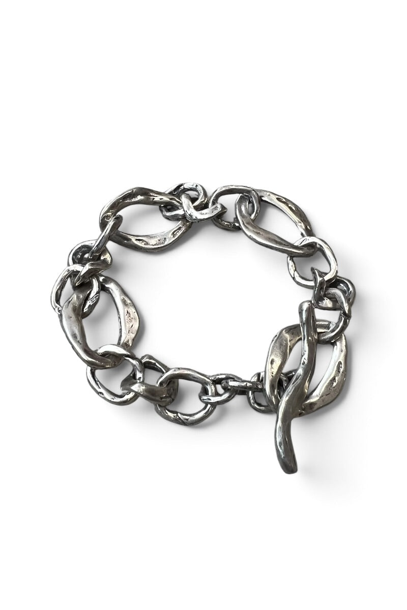 925 SILVER T-BAR BRACELET / SILVER [SIZE: ONE SIZE USED]