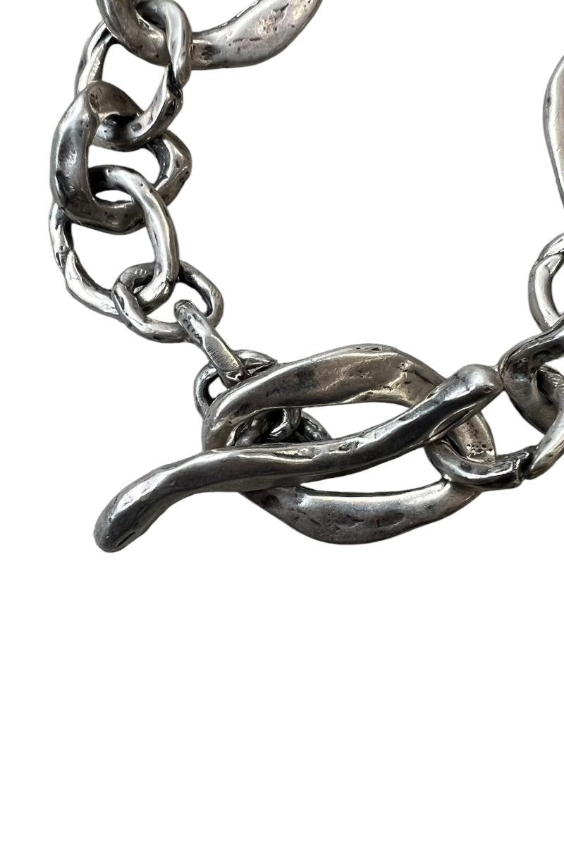 925 SILVER T-BAR BRACELET / SILVER [SIZE: ONE SIZE USED]