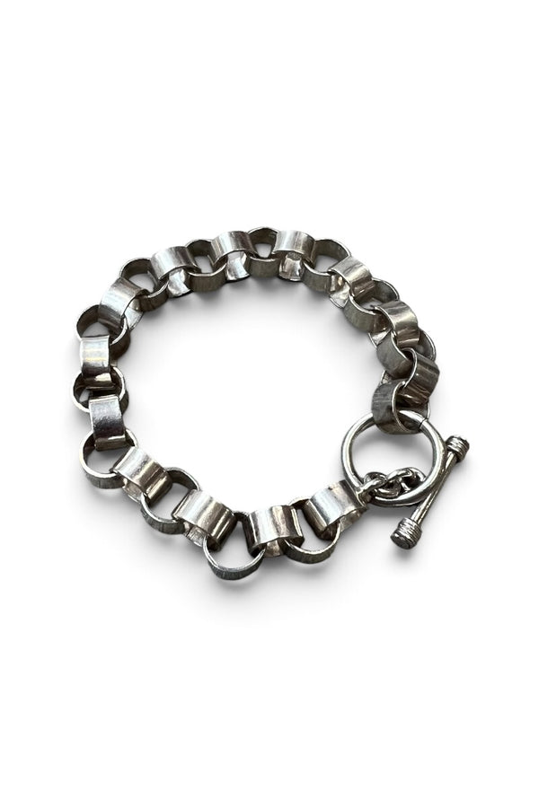 925 SILVER T-BAR BRACELET / SILVER [SIZE: ONE SIZE USED]