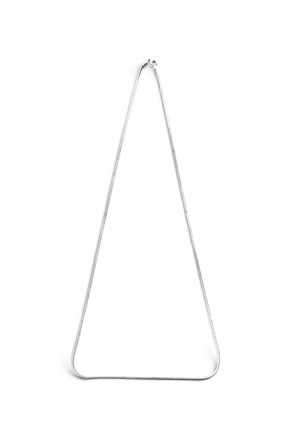 MADE IN ITALY 925 SILVER SNAKE CHAIN NECKLACE / SILVER [SIZE: ONE SIZE USED]