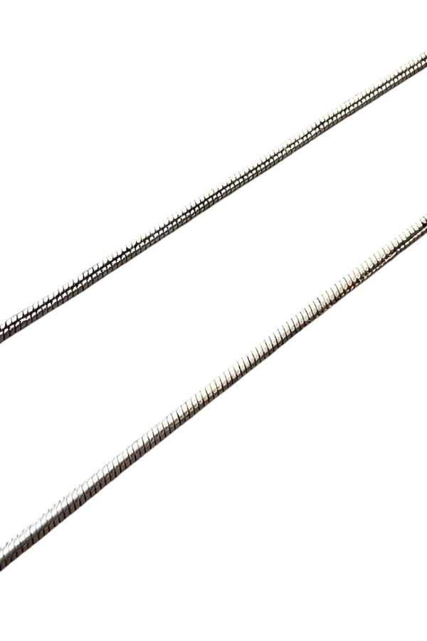 MADE IN ITALY 925 SILVER SNAKE CHAIN NECKLACE / SILVER [SIZE: ONE SIZE USED]