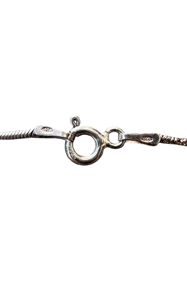 MADE IN ITALY 925 SILVER SNAKE CHAIN NECKLACE / SILVER [SIZE: ONE SIZE USED]