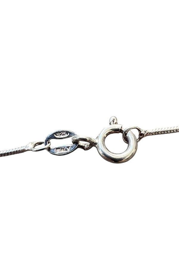 MADE IN ITALY 925 SILVER SNAKECHAIN NECKLACE / SILVER [SIZE: ONE SIZE USED]
