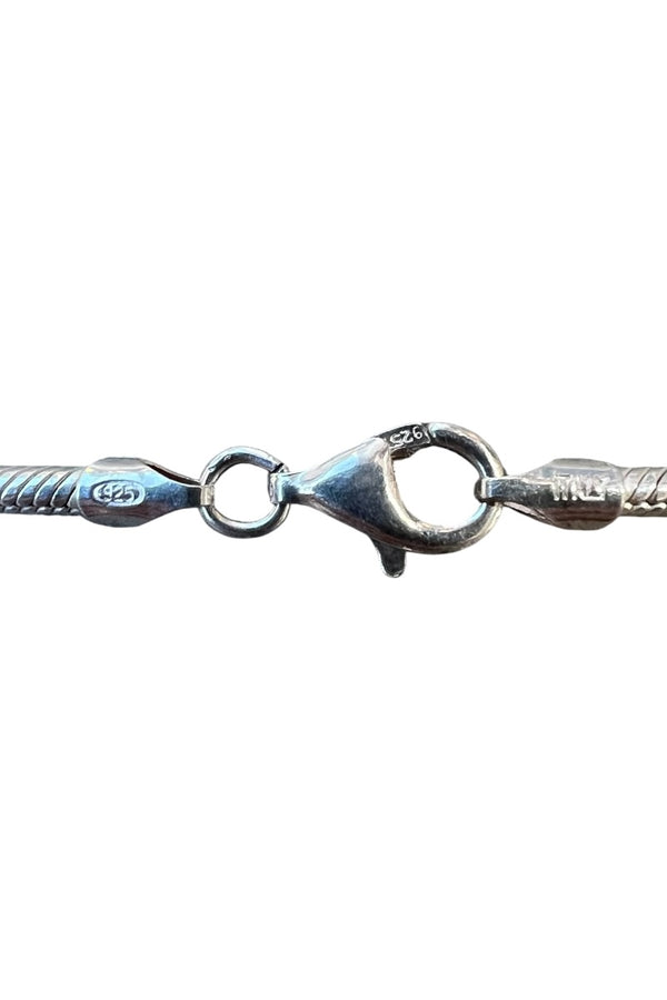 MADE IN ITALY 925 SILVER SNAKE CHAIN NECKLACE / SILVER [SIZE: ONE SIZE USED]