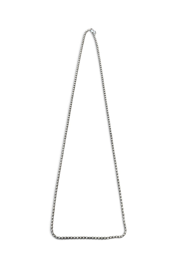 MADE IN ITALY BALL CHAIN NECKLACE / SILVER [SIZE: ONE SIZE USED]