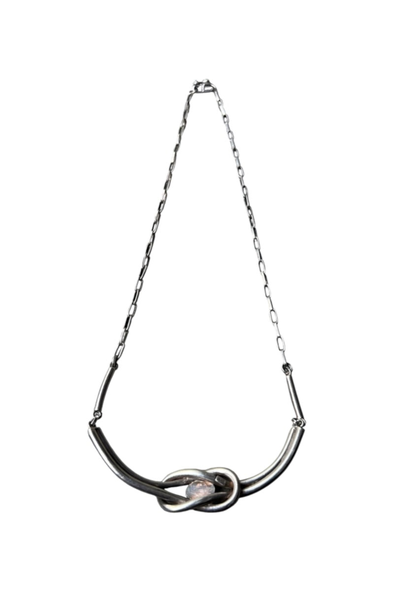 925 SILVER NECKLACE W/TURQUOIS / SILVER [SIZE: ONE SIZE USED]