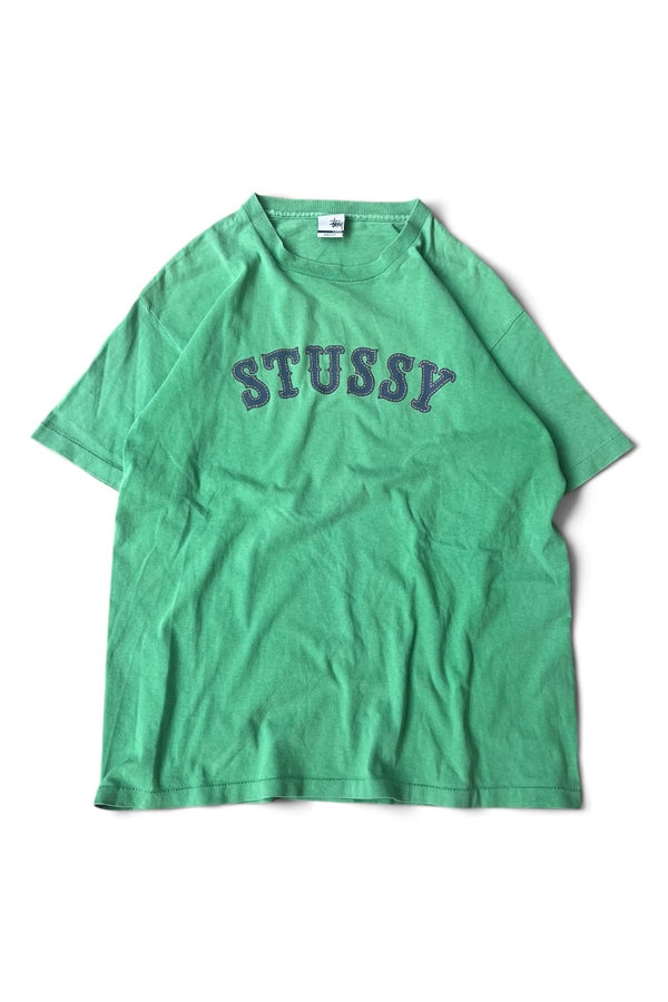 MADE IN USA Y2K EARLY 00'S LOGO T-SHIRT / GREEN [SIZE: L USED]