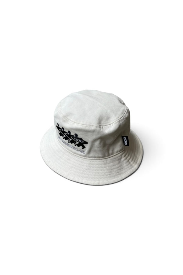 20AW CANVAS LOGO HAT / WHITE [SIZE: ONE SIZE USED]