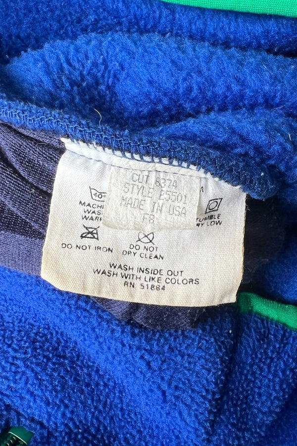 MADE IN USA 98'S BABY RETRO ZIP FLEECE JACKET / BLUE [SIZE: L USED]
