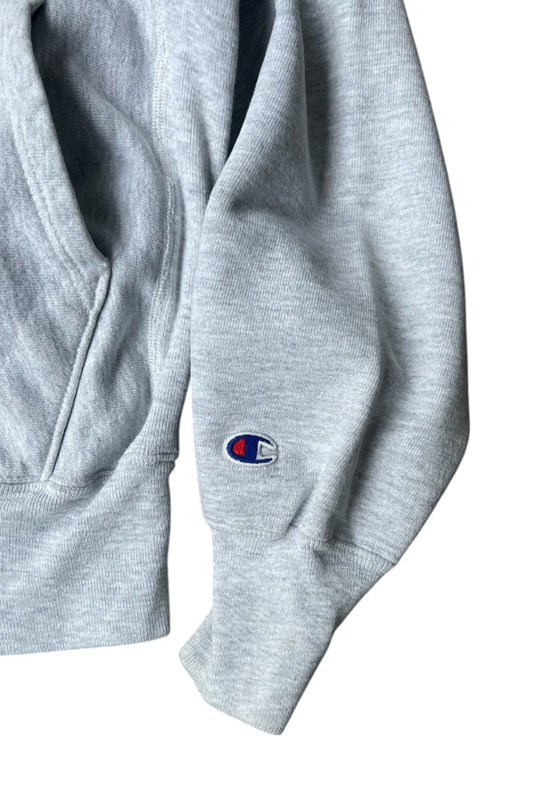 MADE IN MEXICO 90'S BUCKNELL UNIVERSITY REVERSE WEAVE HOODIE SWEATSHIRT / GREY [SIZE: M USED]