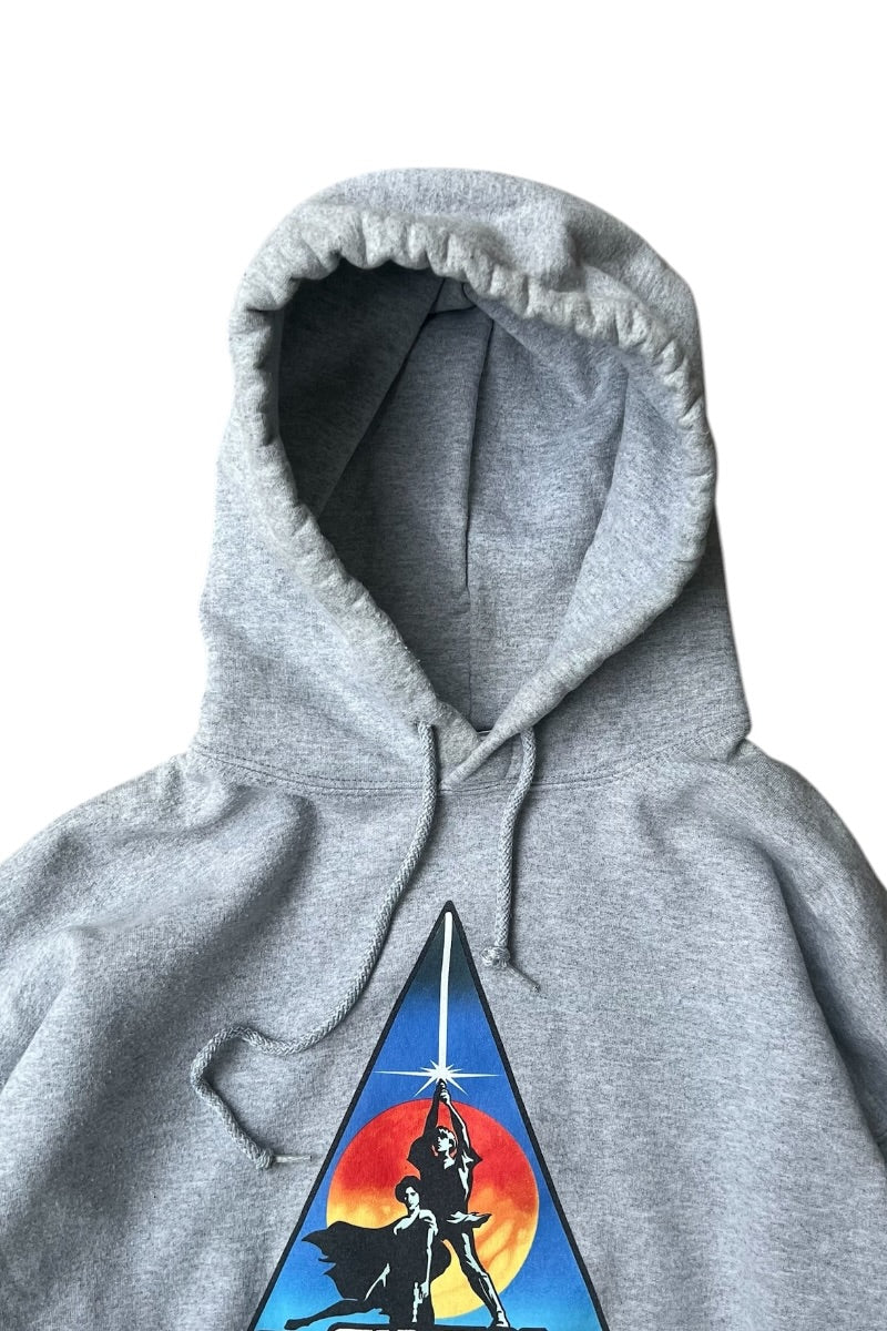 MADE IN MEXICO Y2K 07'S CELEBRATION EUROPE HOODIE SWEATSHIRT / GREY [SIZE: L USED]