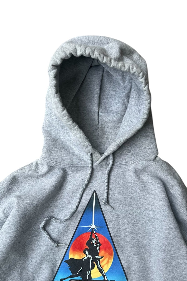 MADE IN MEXICO Y2K 07'S CELEBRATION EUROPE HOODIE SWEATSHIRT / GREY [SIZE: L USED]