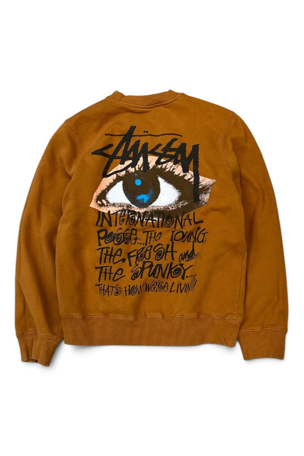 OCULAR CREW SWEATSHIRT / BROWN [SIZE: S USED]
