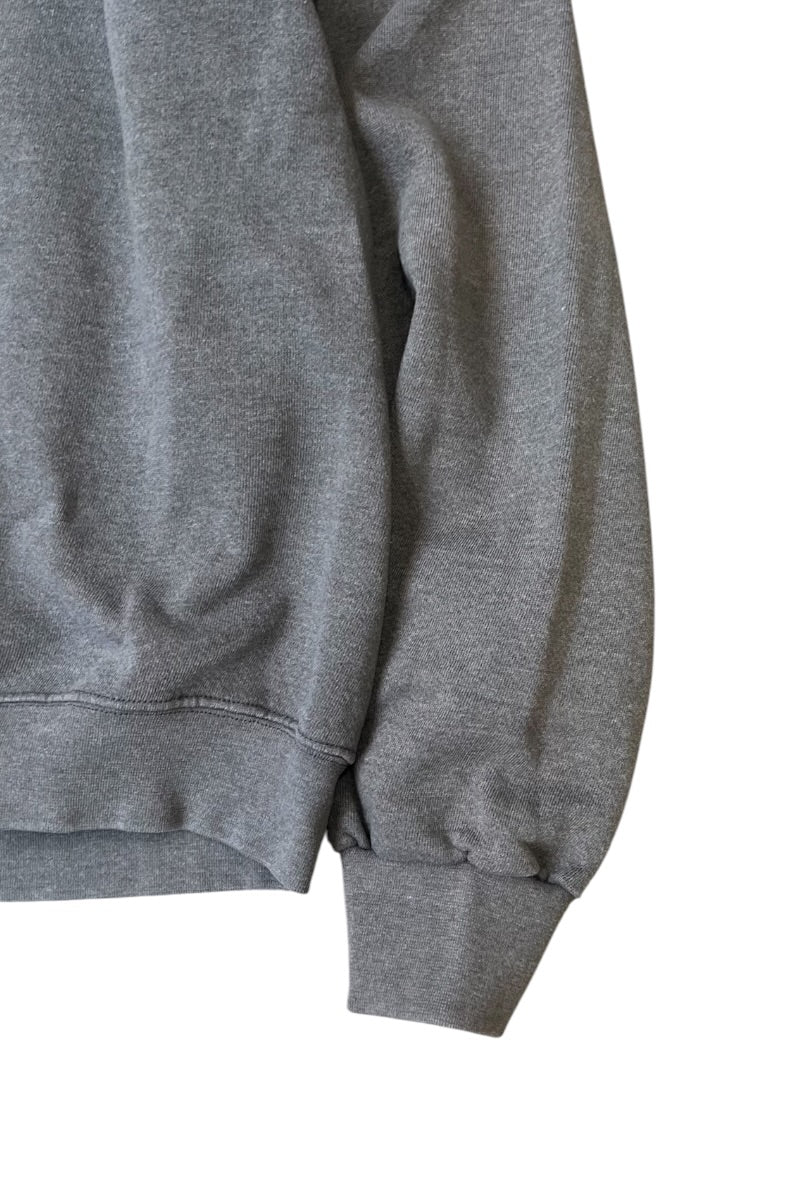MADE IN MEXICO Y2K EARLY 00'S ONE POINT LOGO SWEATSHIRT / CHARCOAL [SIZE: XL USED]