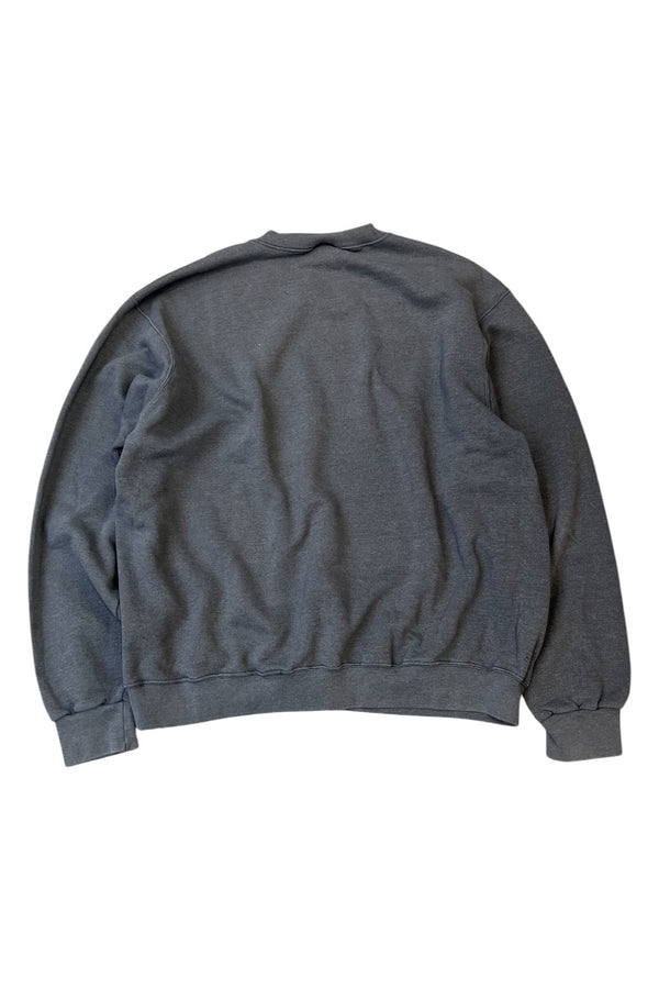 MADE IN MEXICO Y2K EARLY 00'S ONE POINT LOGO SWEATSHIRT / CHARCOAL [SIZE: XL USED]