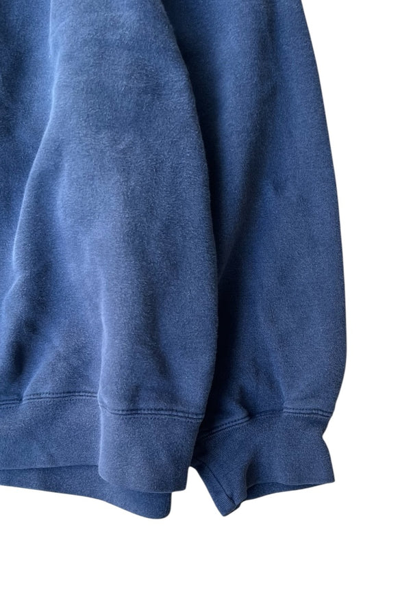 MADE IN TURKEY Y2K EARLY 00'S ONE POINT LOGO SWEATSHIRT / NAVY [SIZE: XL USED]