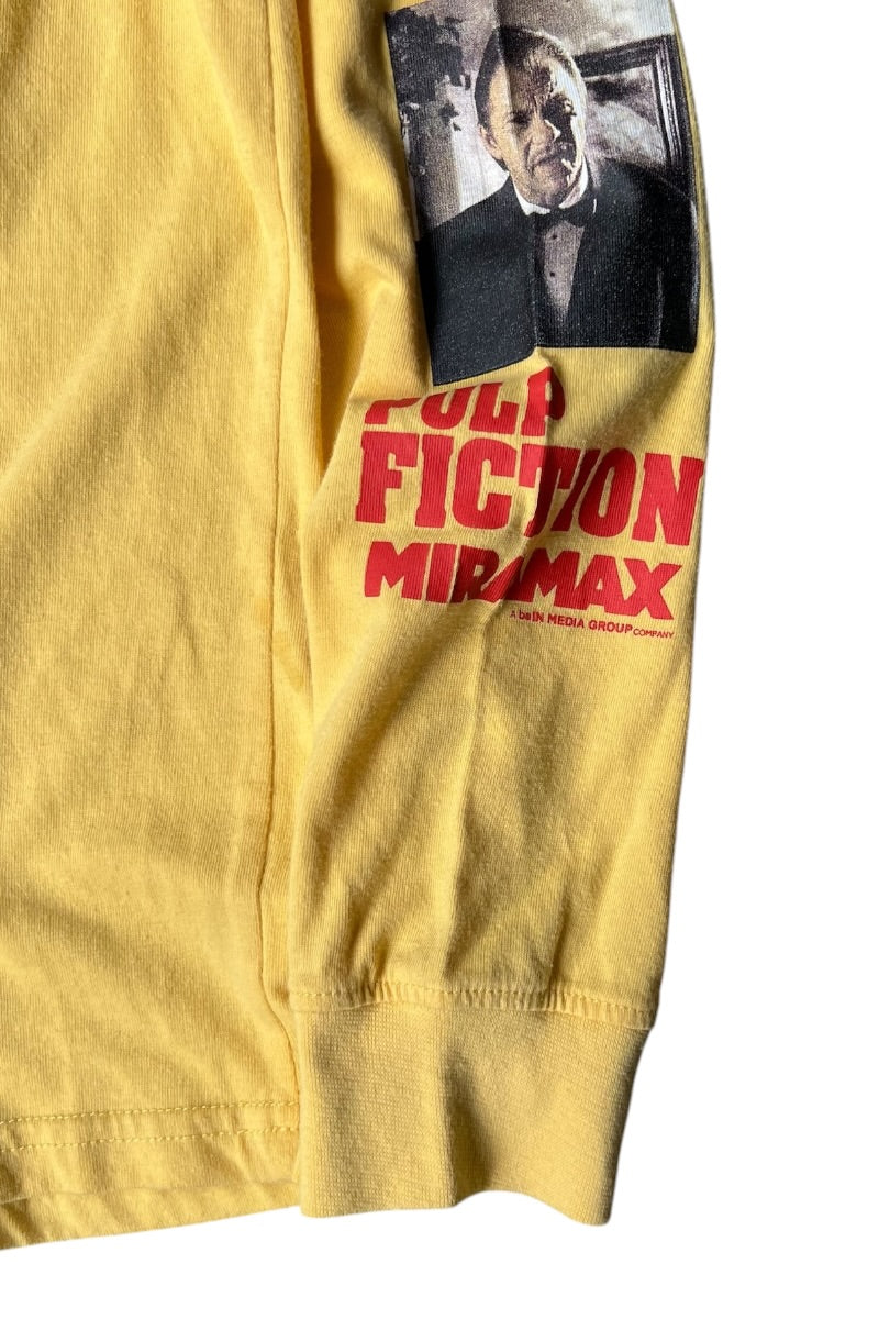 PULP FICTION L/S OFFICIAL MOVIE T-SHIRT / YELLOW [SIZE: M USED]