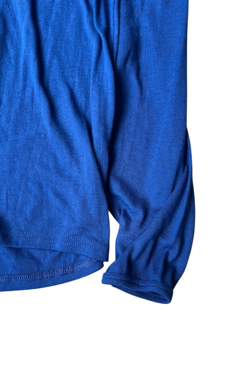MADE IN USA 96'S CAPILENE  L/S T-SHIRT / BLUE [SIZE: L USED]