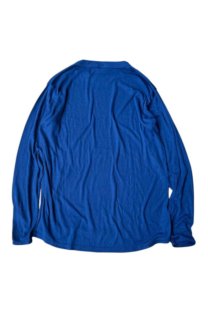 MADE IN USA 96'S CAPILENE  L/S T-SHIRT / BLUE [SIZE: L USED]