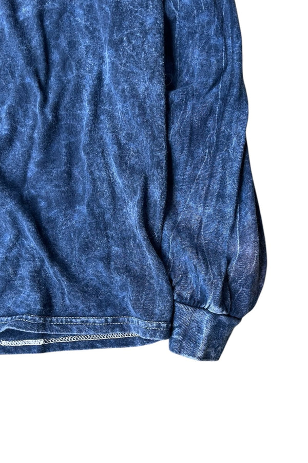 TIE-DYE SKATEBOARDING L/S T-SHIRT / INDIGO [SIZE: M USED]