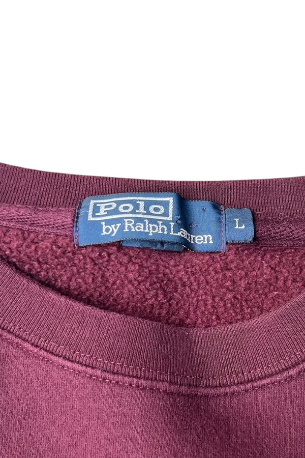 90'S ONE POINT LOGO SWEATSHIRT / BURGUNDY [SIZE: L USED]