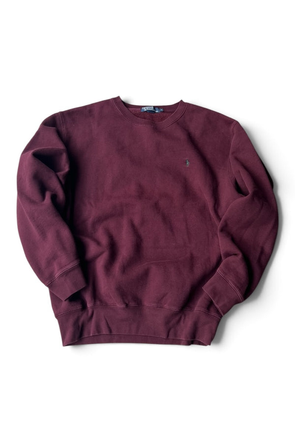 90'S ONE POINT LOGO SWEATSHIRT / BURGUNDY [SIZE: L USED]