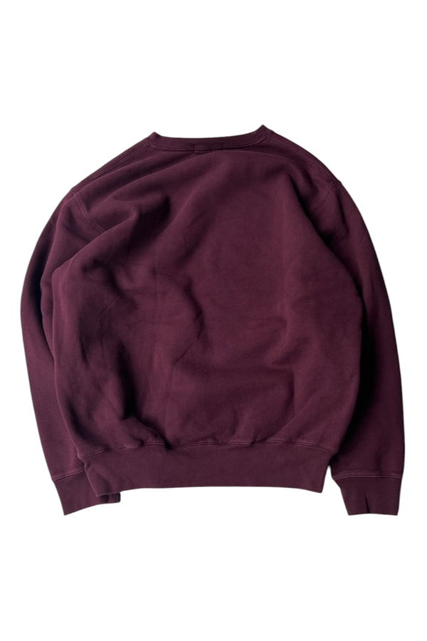 90'S ONE POINT LOGO SWEATSHIRT / BURGUNDY [SIZE: L USED]