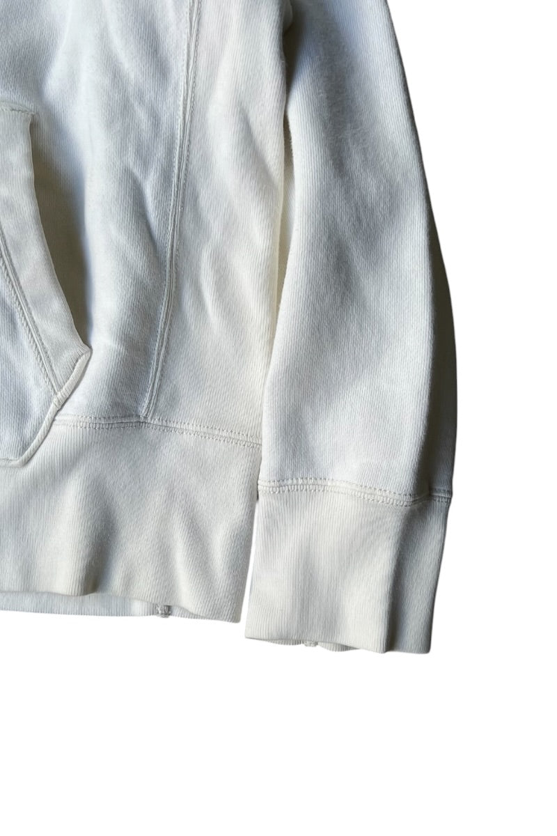 90'S P.R.L.C. L/S HOODIE SWEATSHIRT / WHITE [SIZE: L USED]