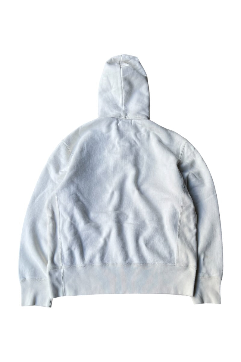 90'S P.R.L.C. L/S HOODIE SWEATSHIRT / WHITE [SIZE: L USED]