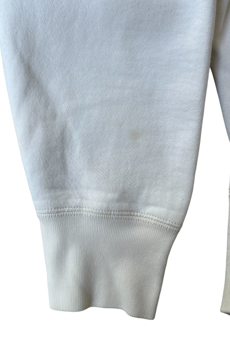 90'S P.R.L.C. L/S HOODIE SWEATSHIRT / WHITE [SIZE: L USED]