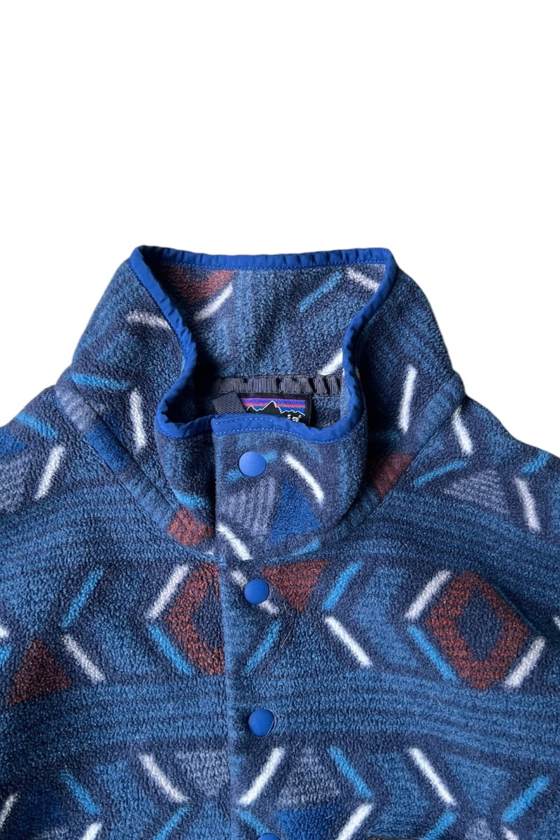 17'S SYNCHILLA SNAP-T PATTERN FLEECE JACKET / BLUE [SIZE: S USED]