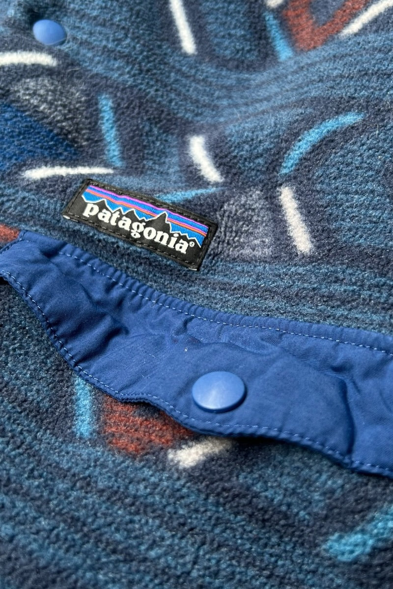 17'S SYNCHILLA SNAP-T PATTERN FLEECE JACKET / BLUE [SIZE: S USED]