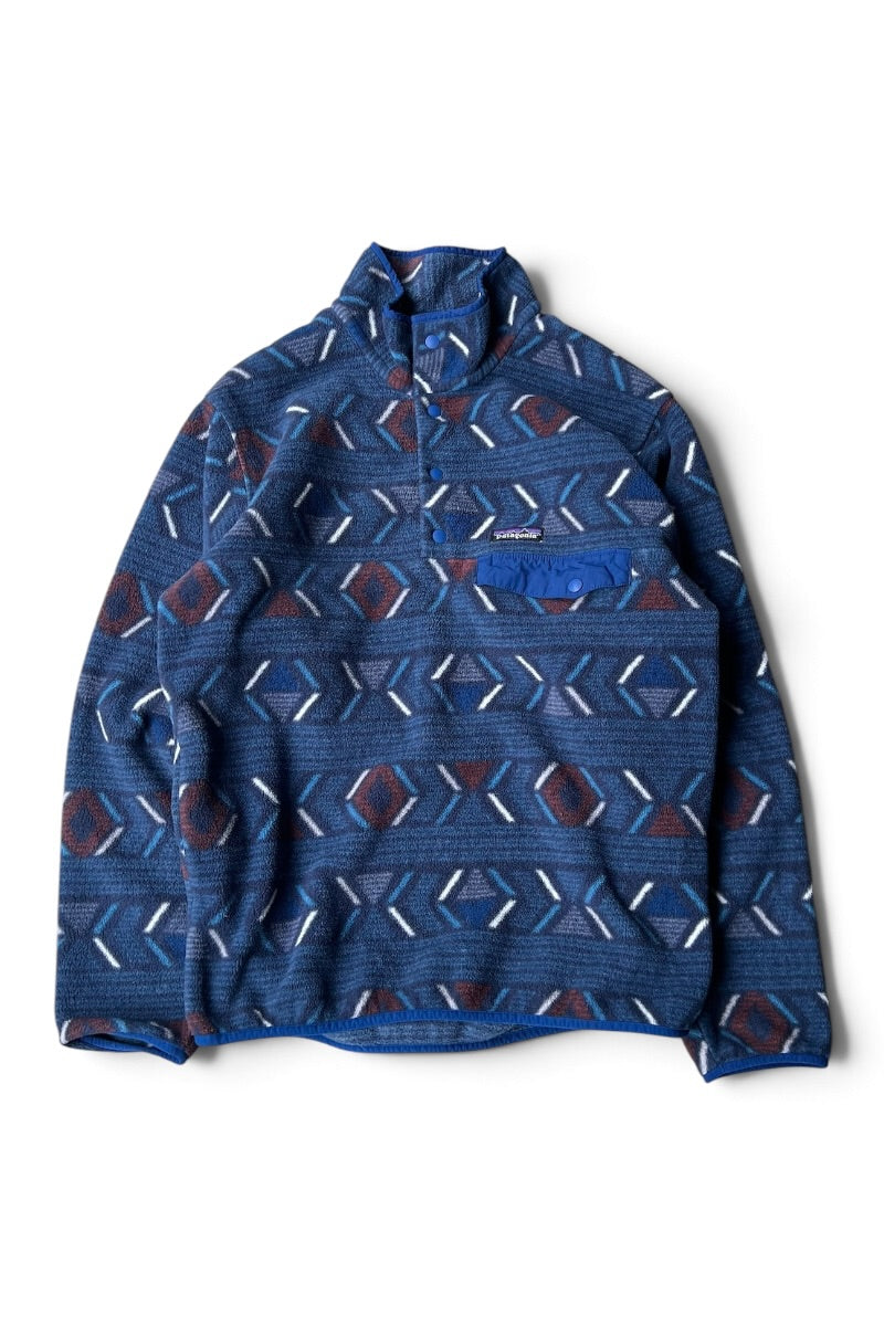 17'S SYNCHILLA SNAP-T PATTERN FLEECE JACKET / BLUE [SIZE: S USED]