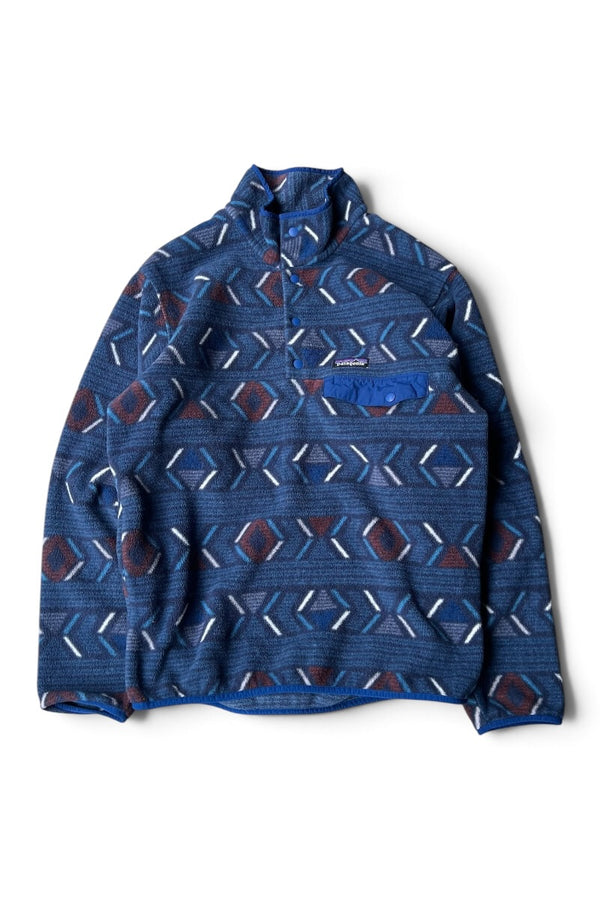 17'S SYNCHILLA SNAP-T PATTERN FLEECE JACKET / BLUE [SIZE: S USED]