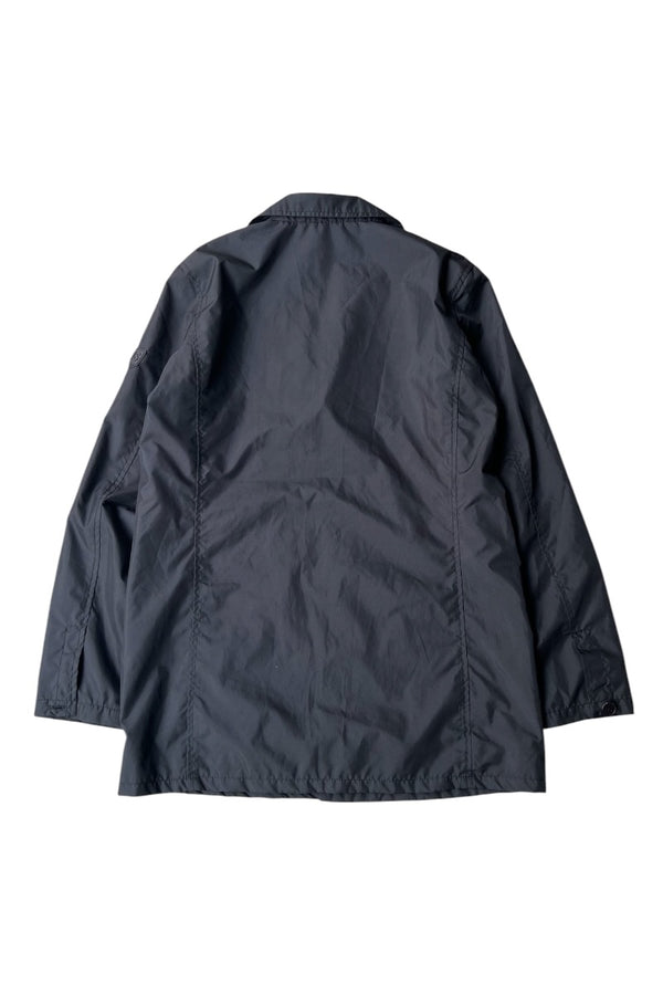 Y2K EARLY 00'S NYLON TAILORED JACKET / BLACK [SIZE: S USED]