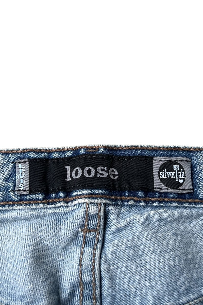 MADE IN USA 98'S SILVER TAB LOOSE DENIM PANT / INDIGO [SIZE: 33 USED]