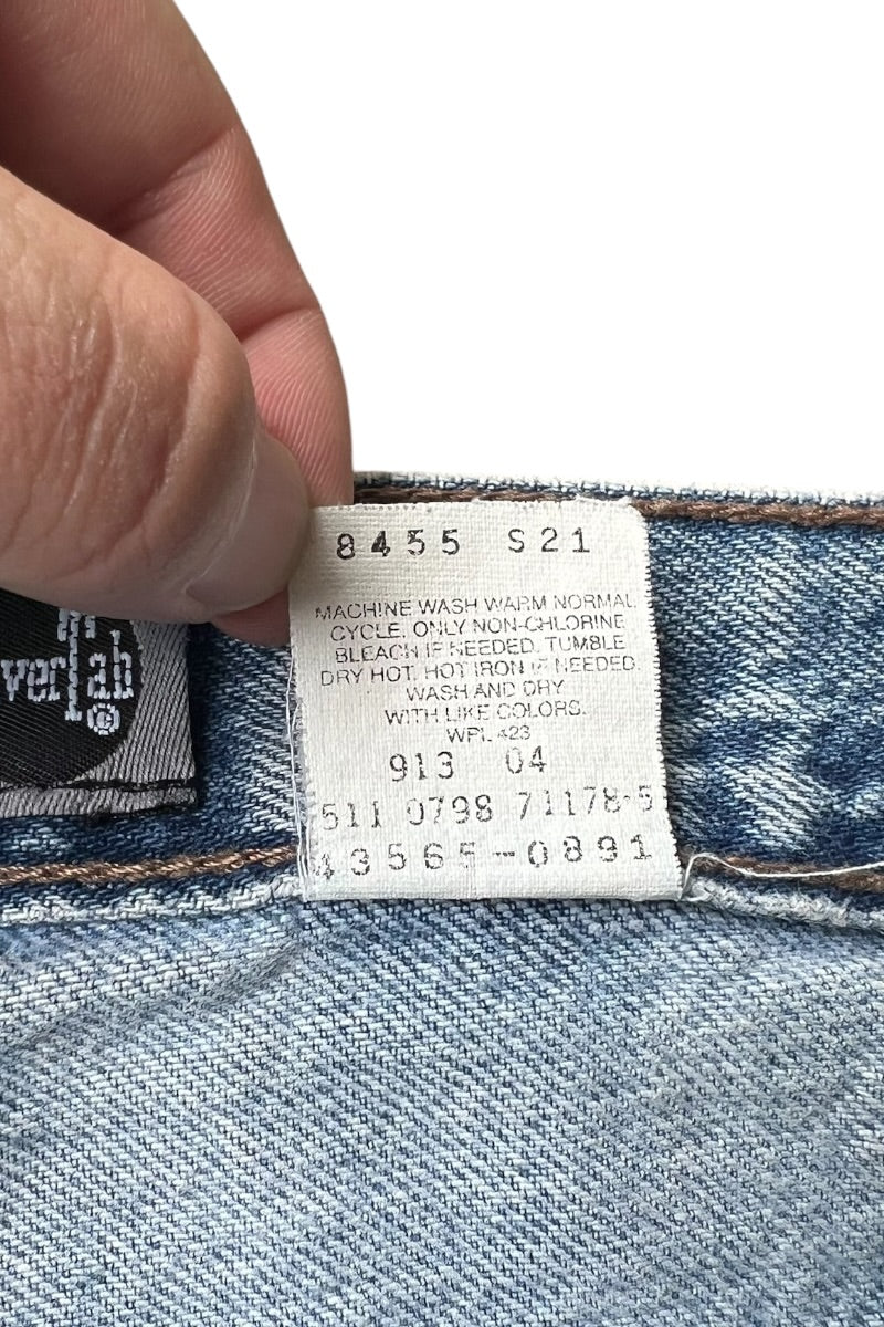 MADE IN USA 98'S SILVER TAB LOOSE DENIM PANT / INDIGO [SIZE: 33 USED]