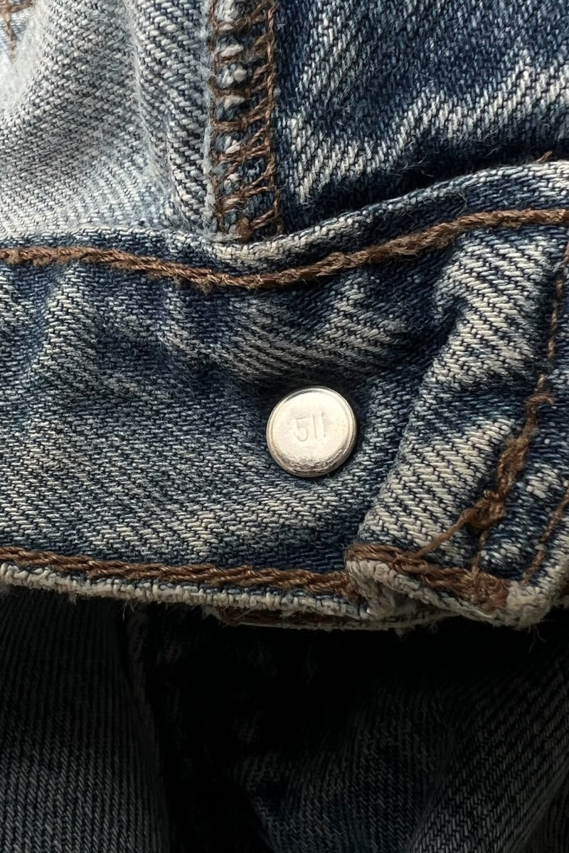 MADE IN USA 98'S SILVER TAB LOOSE DENIM PANT / INDIGO [SIZE: 33 USED]