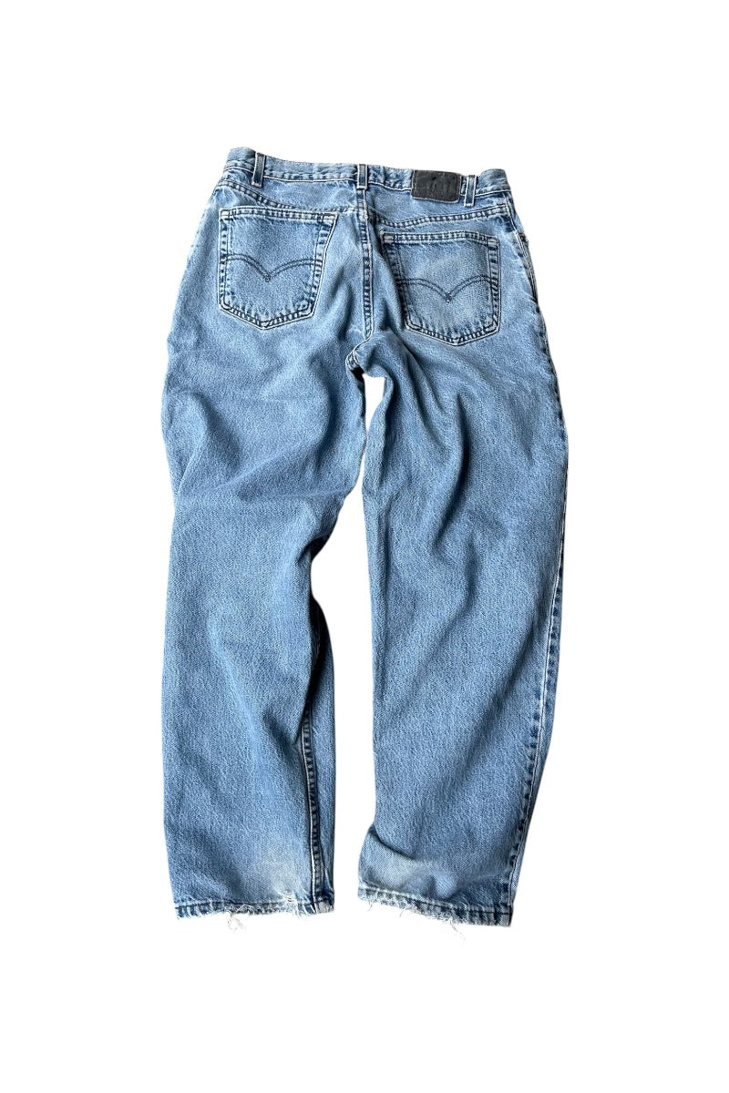 MADE IN USA 98'S SILVER TAB LOOSE DENIM PANT / INDIGO [SIZE: 33 USED]