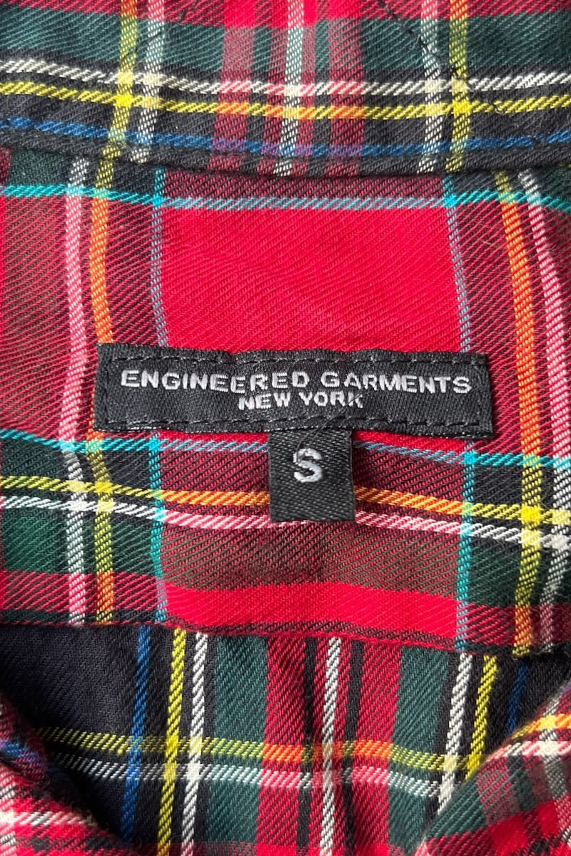 MADE IN USA L/S OPEN COLLER CHECK SHIRT / CHECK [SIZE: S USED]